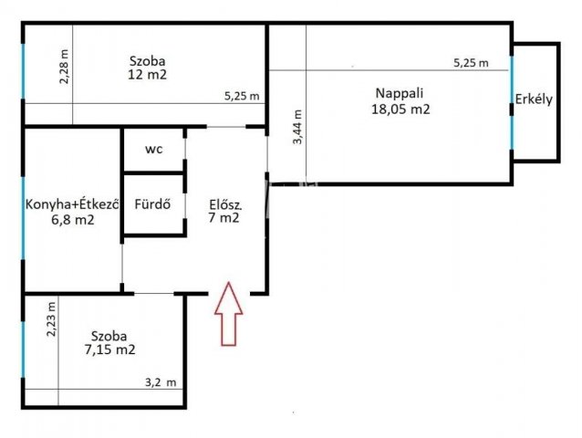 Eladó panellakás, Dunakeszin 41 M Ft, 2+1 szobás