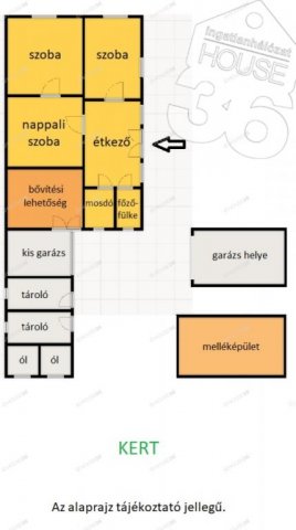 Eladó családi ház, Szankon 9.9 M Ft, 3 szobás