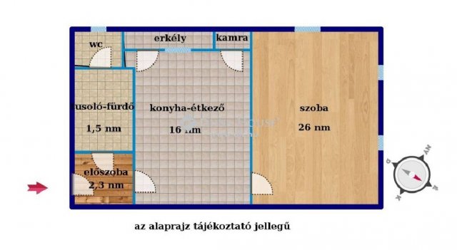 Eladó téglalakás, Salgótarjánban 11 M Ft, 1 szobás