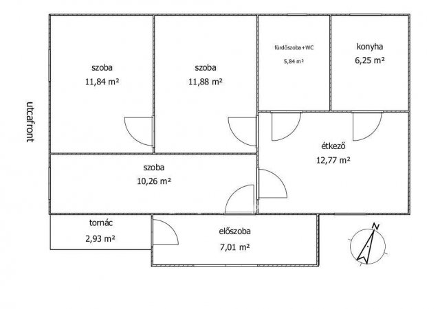 Eladó sorház, Mohácson 31.9 M Ft, 3+1 szobás