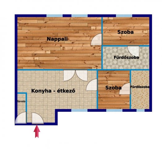 Eladó téglalakás, Budapesten, V. kerületben 149.9 M Ft, 3 szobás