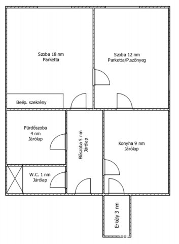 Eladó téglalakás, Salgótarjánban 16.5 M Ft, 2 szobás