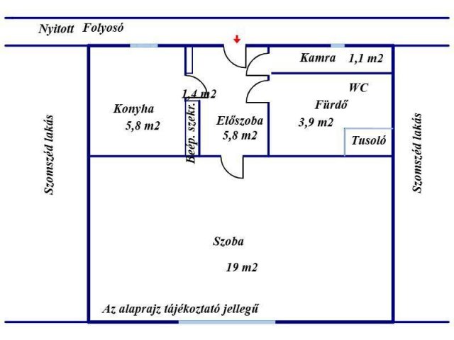 Eladó panellakás, Békésen 15.9 M Ft, 1 szobás