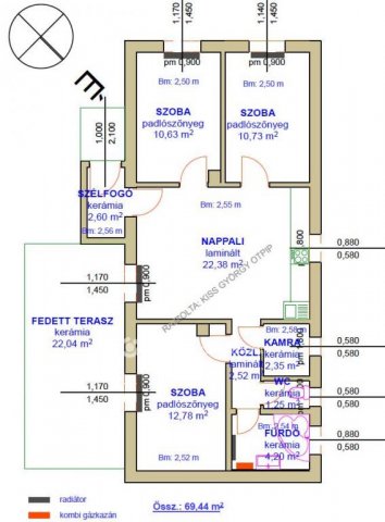 Eladó családi ház, Tiszafüreden 38 M Ft, 2+2 szobás