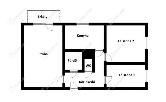 Eladó panellakás, Miskolcon 27.9 M Ft, 3 szobás