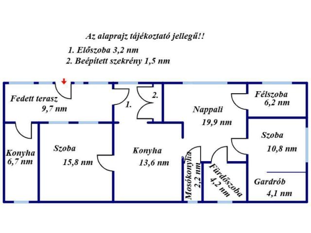 Eladó családi ház, Kisújszálláson 24 M Ft, 2+1 szobás