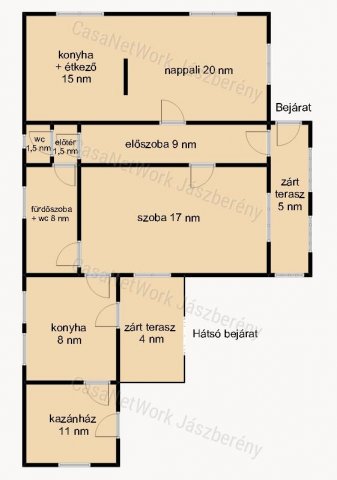 Eladó családi ház, Újszászon 21.9 M Ft, 2 szobás