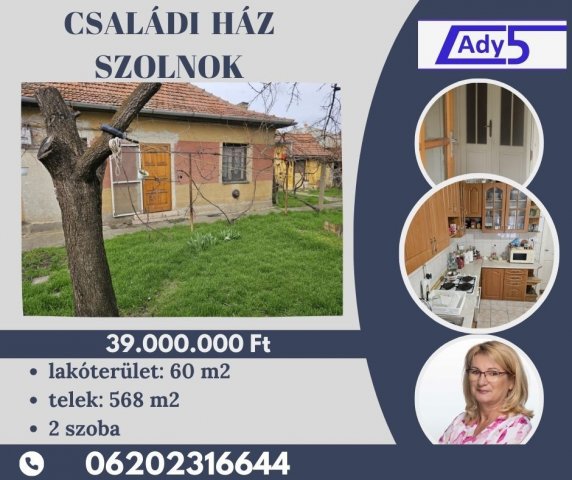 Eladó családi ház, Szolnokon 39 M Ft, 2 szobás