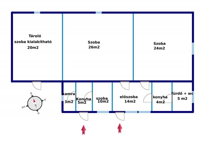 Eladó mezogazdasagi ingatlan, Helvécián 16.9 M Ft, 3 szobás