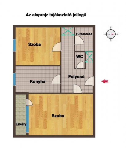 Eladó téglalakás, Szombathelyen 32.9 M Ft, 2 szobás