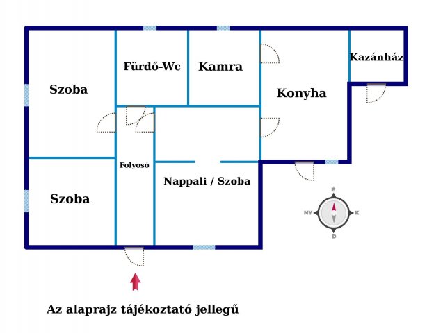 Eladó családi ház, Délegyházán, Petőfi utcában 39.9 M Ft