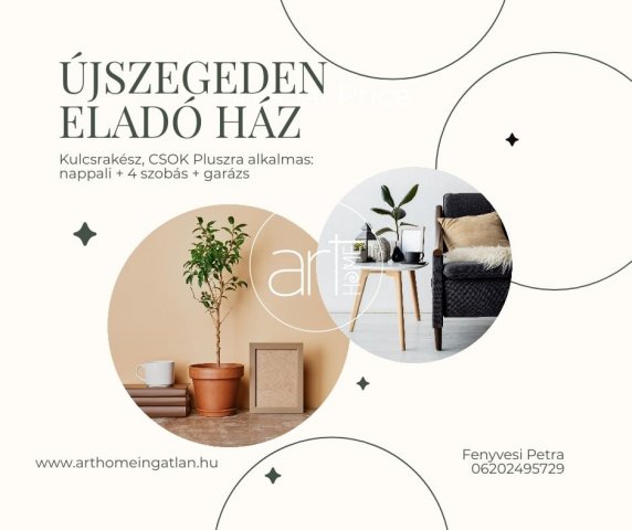 Eladó családi ház, Szegeden 178 M Ft, 4 szobás