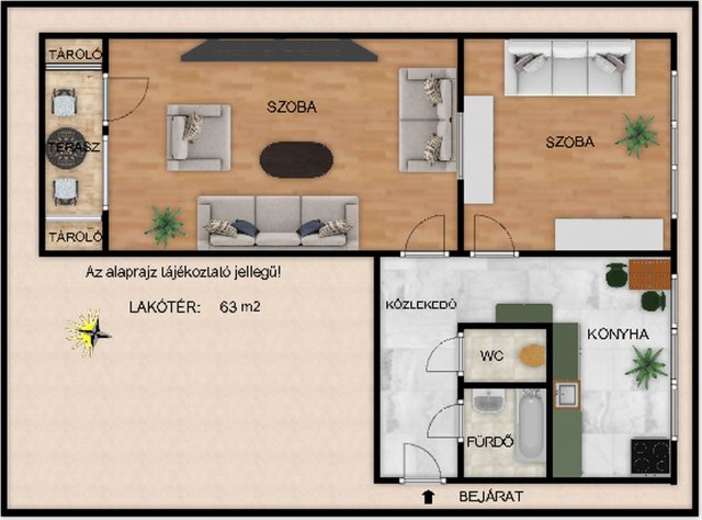 Eladó panellakás, Kiskunhalason 22.85 M Ft, 2 szobás