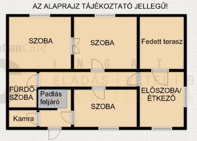 Eladó családi ház, Bakson 14.9 M Ft, 3 szobás