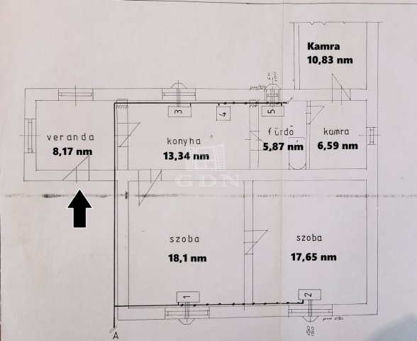 Eladó családi ház, Turán 24.99 M Ft, 2 szobás