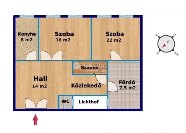 Eladó téglalakás, Budapesten, VI. kerületben 158 M Ft, 2 szobás