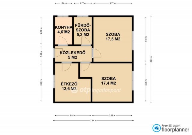 Eladó családi ház, Polgáron 8 M Ft, 2 szobás