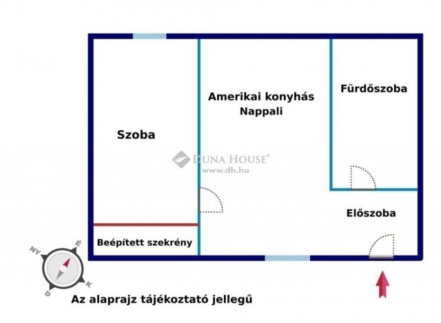 Eladó téglalakás, Budapesten, VI. kerületben 62.9 M Ft, 2 szobás