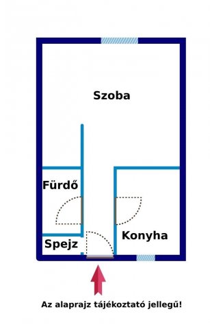 Eladó téglalakás, Kecskeméten 21.9 M Ft, 1 szobás