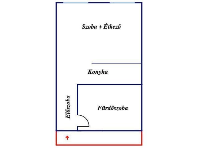 Eladó téglalakás, Egerben 44.9 M Ft, 1 szobás