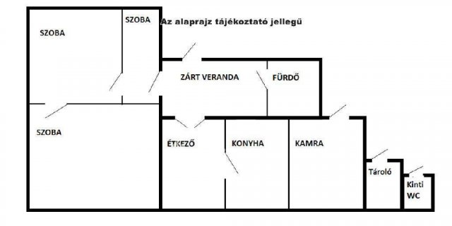 Eladó családi ház, Szalkszentmártonon 17 M Ft, 2 szobás