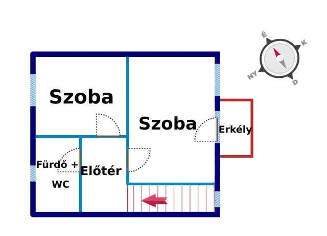 Eladó téglalakás, Kiskunfélegyházán 34 M Ft, 3 szobás