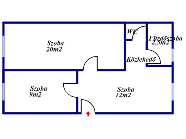 Eladó téglalakás, Hajdúszoboszlón 32 M Ft, 1+1 szobás