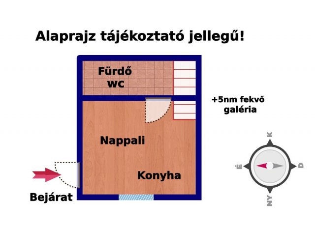 Eladó téglalakás, Budapesten, VIII. kerületben 24.8 M Ft