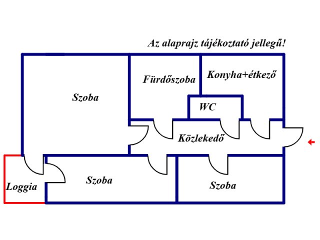 Eladó téglalakás, Nyíregyházán 51.5 M Ft, 3 szobás