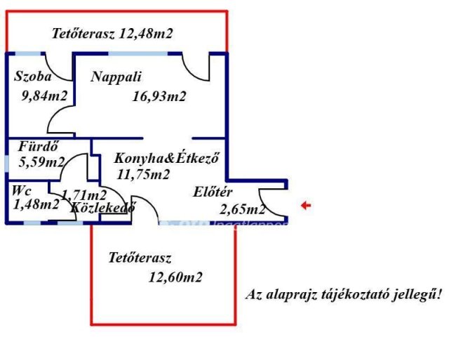 Eladó téglalakás, Kecskeméten 64.782 M Ft, 2 szobás