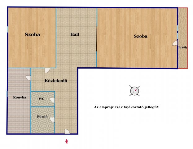 Eladó panellakás, Budapesten, XXI. kerületben 52.2 M Ft, 2 szobás