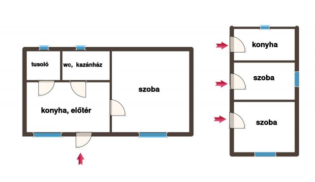 Eladó családi ház, Lajosmizsén 17.5 M Ft, 1+2 szobás