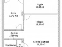 Eladó téglalakás, Keszthelyen 71.5 M Ft, 2 szobás