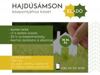 Eladó telek, Hajdúsámsonon 16 M Ft / költözzbe.hu