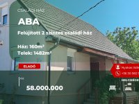 Eladó családi ház, Abában 58 M Ft, 4+1 szobás