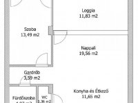 Eladó téglalakás, Keszthelyen 73.5 M Ft, 2 szobás