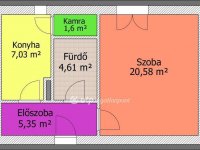 Eladó téglalakás, Salgótarjánban 14.99 M Ft, 1 szobás