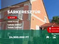 Eladó családi ház, Sárkeresztúron 24.9 M Ft, 7 szobás