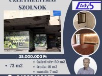 Eladó üzlethelyiség, Szolnokon 35 M Ft, 2 szobás