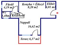 Eladó panellakás, Kecskeméten 39.7 M Ft, 1 szobás