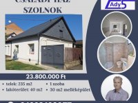 Eladó családi ház, Szolnokon 23.8 M Ft, 1 szobás