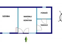 Eladó családi ház, Tökön 18 M Ft, 1 szobás