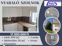 Eladó nyaraló, Szolnokon 17 M Ft, 2 szobás / költözzbe.hu