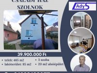 Eladó családi ház, Szolnokon 39.9 M Ft, 3 szobás