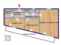 Eladó téglalakás, XIX. kerületben 84.2 M Ft, 3 szobás