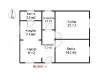 Eladó családi ház, Ónodon, Rákóczi úton 11.5 M Ft, 2 szobás