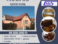 Eladó családi ház, Szolnokon 47.9 M Ft, 3 szobás