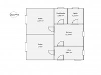 Eladó családi ház, Mindszenten 13.5 M Ft, 2 szobás