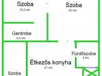 Eladó téglalakás, VIII. kerületben 89.9 M Ft, 3 szobás