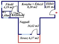 Eladó téglalakás, Kecskeméten 39.7 M Ft, 1 szobás